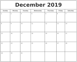 December 2019 Print Free Calendar Get Monthly Calendar Printable January 2018 Calendar Printable Editable Calendar