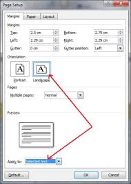 Cara Membuat Halaman Tertentu Menjadi Landscape Di Ms Word Teknokerad