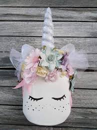 Einhorn Spardose Nutellaglas Weisse Spruhfarbe Blumen Einhornhaarreif Durchgeschnitten Und Genommen Was Nutellaglas Einhornhaarreif Basteln Spardose Basteln