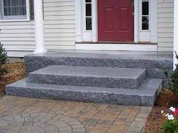 Cushion Edge Woodbury Gray Tiered Steps Custom Platform Concrete Stairs Front Porch Stairs Concrete Porch