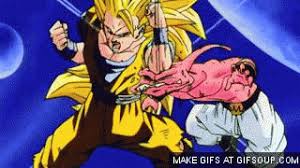 Share the best gifs now >>> Goku And Buu Funny Dragon Ball Super Funny Dragon Ball Image Dragon Ball Z