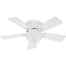 Hunter 42 Conroy Snow White Ceiling Fan With Light Kit And Pull Chain Walmart Com Ceiling Fan White Ceiling Fan Ceiling Fan With Light