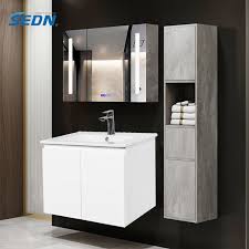 If you're like me, you struggle with storage space in the bathroom… square footage is at a minimum, and hidden storage is hard to come by. Custom Design Space Saving Wall Hung Bathroom Cabinet Vanity Unit With Basin Buy Bathroom Cabinet Cabinet Vanity Bathroom Cabinet Vanity Product On Alibaba Com
