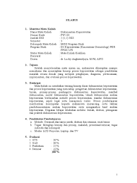 Silabus Dokumentasi Keperawatan