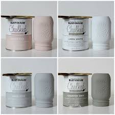 Rust Oleum Chalk Paint Mason Jars Country Chic Colors Distressed Mason Jars Mason Jar Diy Mason Jar Crafts