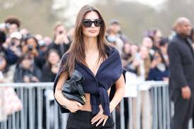 Emily Ratajkowski Goes Topless With a Cardigan Strategically Tied Around Her Shoulders