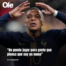 Diario Olé - 🇫🇷 Kylian Mbappé contó que pensó en abandonar la selección  francesa por los insultos racistas que sufría 💬 "Luego reflexioné con la  gente que tengo a mi alrededor y