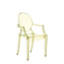 Kartell dining chairs at 2modern. Kartell Louis Ghost Dining Chair Set Of 2 Straw Yellow Polycarbonate Glassdomain