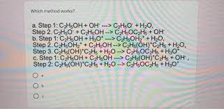 Ethyl halides can also be produced by reacting ethanol with more specialized halogenating agents, such as thionyl chloride for preparing ethyl chloride, or phosphorus tribromide for preparing ethyl bromide. Answered Which Method Works A Step 1 C2h5oh Bartleby