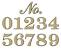 Modern House Number Fonts