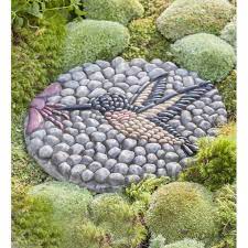 Hummingbird Decorative Stepping Stone Rock Garden Design Decorative Stepping Stones Garden Stepping Stones