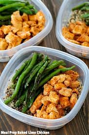 A happier bird makes for happier food. Meal Prep Baked Lime Chicken Bowls Yummy Healthy Easy