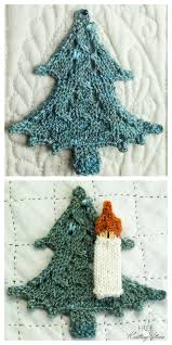 Annie's knit & yarn daily Knit Lace Tree Applique Free Knitting Patterns Knitting Pattern