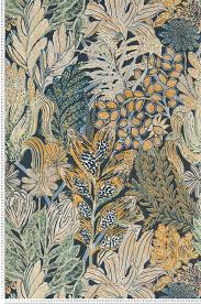 Papier Peint Jungle Borromee Bleu Blossom De Casamance Papier Peint Jungle Papier Peint Casamance