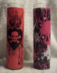 Yankee candle illuma lid for yankee jar candles. Gothic Skull Jar Candles A Candle Creation By Queen Of The Sidhe