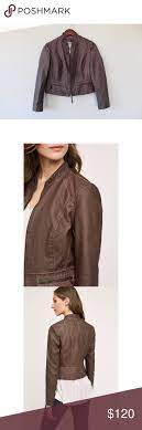 Anthropologie Hei Hei Brown Leather Jacket Leather Jacket Clothes Design Fashion