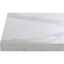 Plan De Travail Stratifie Effet Marbre Blanc Mat L 315 X P 65 Cm Ep 38 Mm En 2020 Marbre Blanc Plan De Travail Stratifie Et Marbre