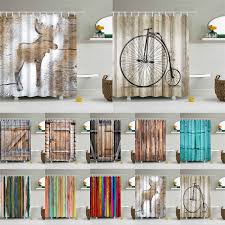 Selecting the right shower curtain for your bathroom. Waterproof Bathroom Shower Curtain Set Printed Polyester Bath Curtains W 12 Hook Shower Curtains Home Garden