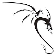 What do you need to make a dragon craft? Simple Tribal Dragon Tattoo Design By Tattooflash