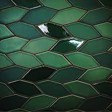 Update your interiors with removable wall tiles at the home depot®. Image Result For Green Tile Elongated Hexagon Tile Green Tile Ceramic Showroom
