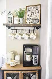 Low Cost Ideas To Start A Coffee Bar Ideas Four Different Strategies To Start A Small Coffee Busine Farmhouse Coffee Bar Floating Shelves Diy Coffee Bar Home