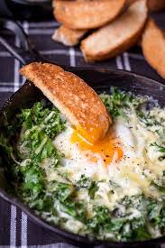 Creamy Eggs And Kale Breakfast Eggs And Kale Brunch Recipes Food