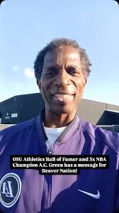 Beaver Nation, @beaverathletics Hall of Famer (1996), 3 time @nba  champions, @nba_ironman is inviting yall to the game this Saturday v.s.  Pacific, @nba_ironman