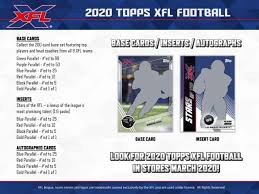Find out if i hit big! 2020 Topps Xfl Football Trading Cards Go Gts