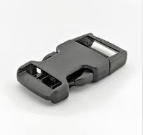 (50 Pack) 1” inch(25mm) Quick Side Release Buckle / Flat/ USA Made (Black  Color)