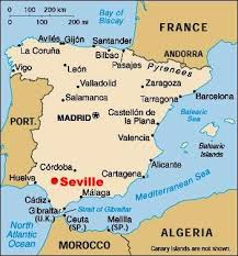 Cara S Adventures Abroad Seville Map Of Spain Andalusia Seville