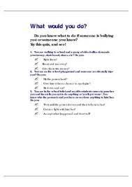 Mar 11, 2021 · a comprehensive database of more than 20 bullying quizzes online, test your knowledge with bullying quiz questions. Bullying Quiz Bullying