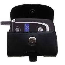 Gomadic Brand Horizontal Black Leather Carrying Case for the Motorola V620 with Integrated Belt Loop and Optional Belt Clip