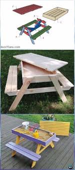Pin By Aja Chandler On Diy In 2020 Diy Picnic Table Diy Garden Furniture Diy Sandbox