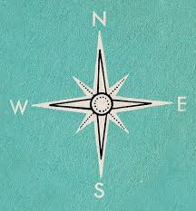 compass イラストマップ デザイン 方位磁針