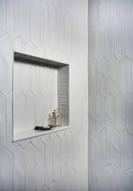 1 Bathroom Becomes 2 Bathroom New York By Cabinet Designers Inc Tile Shower Niche Shower Niche Restroom Remodel