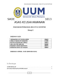 Ia tidak akan memakan banyak masa, dan melakukannya akan memaksa anda untuk memikirkan perniagaan anda dengan cara yang baru. Doc Rancangan Perniagaan Full Report Docx Nor Shazwani Zainol Abidin Academia Edu