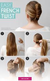 Whether it's a for prom or a wedding, this. Go Classically Chic With This Easy French Twist More French Twist Hair Medium Hair Styles Twist Hairstyles