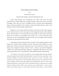 Mengurus kehidupan rumah tangga adalah pekerjaan mulia yang tidak boleh dianggap sebagai pengangguran. Pdf Burnout Pada Ibu Rumah Tangga