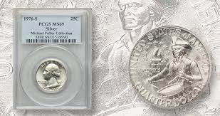 Mention thecoinaz.com when calling seller to get a good deal. Market Analysis 1976 S Silver Clad Quarter Ms 69 Sells For 19 200