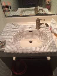 bathroom sink and ceiling upgrade