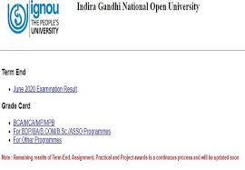 Ignou June Tee Result 2020 Released Click Here To Download Your Grade Card (*all programs except for bit/adit).