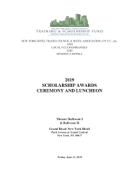 2019 SCHOLARSHIP AWARDS CEREMONY AND LUNCHEON