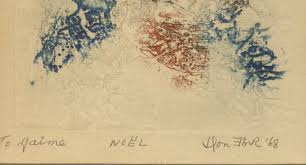 Don Fink Abstract, from the collection of famous WWII author James Jones  (From here to eternity) For Sale