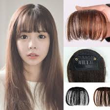 Its a wig clip on synthetic hair extension body wave 18clipbodywave18 $27.99. Airyclub Thin Neat Air Bangs Hair Extension Clip In Korean Natural Fringe Front Hairpiece