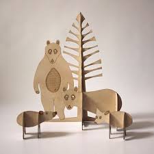 Flat Pack Animals Deco Noel Maison Art De Modeles Pliage Origami