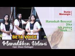 Rap, sai nimmu tu au. Lirik Manadikkon Helami Beta Voice