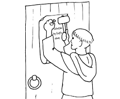 Christmas # 95 coloring pages. Coloring Pages For Reformation Day Celebrating Holidays