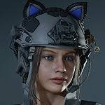 Leon as Adam Jensen (Deus Ex) |