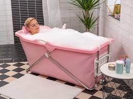 Cavendi mobile faltbare badewanne fuer dusche 65x70cm tragbare kunststoff faltbadewanne badeeimer erwachsene. Pin On Camping