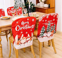 Amazon.com: 4 fundas para sillas de Navidad, cubierta ...